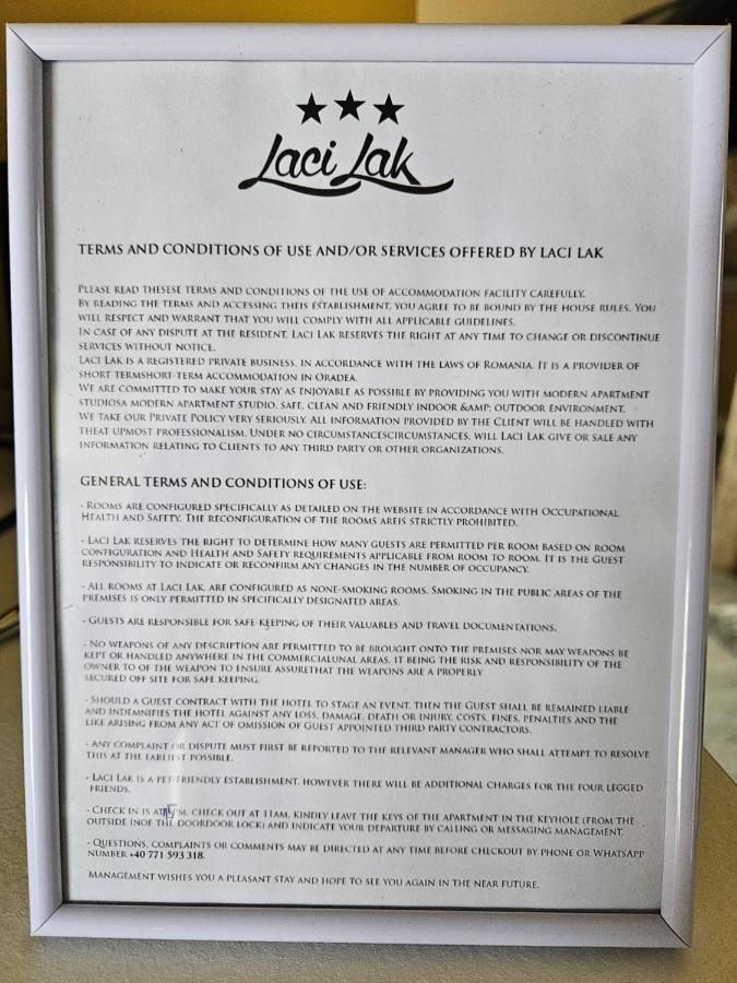 Laci Lak Oradea Zewnętrze zdjęcie